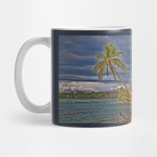 Panama. Bocas del Toro. Colon Island. The beach. Mug